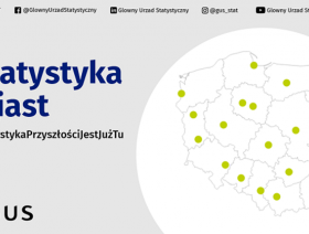 Slajder przekierowujący na stronę z informacją sygnalną pt. Statystyka Białegostoku