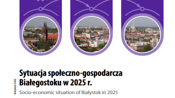 Cover of publication Socio-economic situation of Białystok in 2025