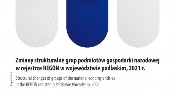 Structural changes of groups of the national economy entities in the REGON register in Podlaskie Voivodship, 2021