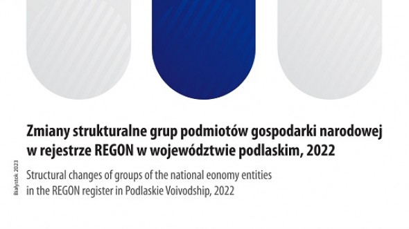 Structural changes of groups of the national economy entities in the REGON register in Podlaskie Voivodship, 2022