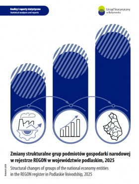 Cover of publication Structural changes of groups of the national economy entities in the REGON register
