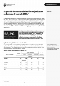 Pierwsza strona informacji sygnalnej dot. BAEL w III kwartale 2021 r.