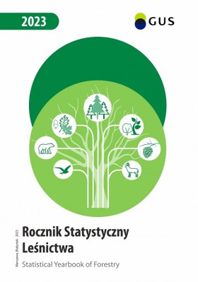 Pierwsza strona publikacji Rocznik Statystyczny Leśnictwa ​2023