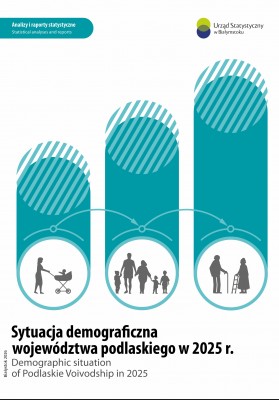 Okładka publikacji Sytuacja demograficzna województwa podlaskiego w 2025 roku