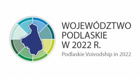 Fragment pierwszej strony folderu pt. Województwo podlaskie w 2022 r.