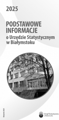 Okładka folderu Podstawowe informacje o Urzędzie Statystycznym w Białymstoku