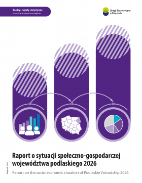 Okładka publikacji Raport o sytuacji społeczno-gospodarczej województwa podlaskiego 2026