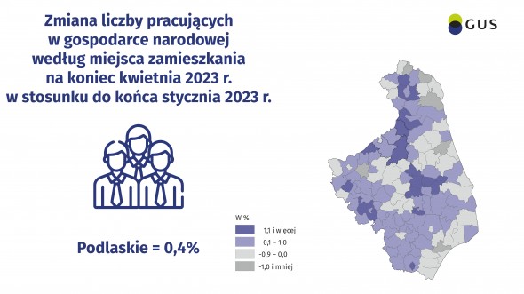 Pracujący w gospodarce narodowej w Polsce w kwietniu 2023 r.