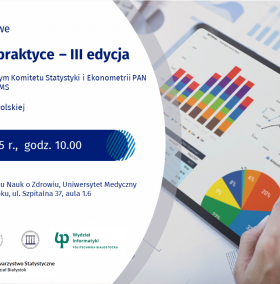 Slajder przekierowujący na stronę Seminarium naukowego Statystyka w praktyce - III edycja - 12 marca 2025 r.