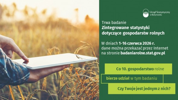 Badanie Zintegrowane statystyki dotyczące gospodarstw rolnych