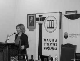 Zdjęcie z seminarium naukowego pt. Statystyka w praktyce - II edycja 12.03.2024 r. - sala wykładowa