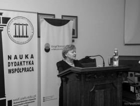 Zdjęcie z seminarium naukowego pt. Statystyka w praktyce - II edycja 12.03.2024 r. - sala wykładowa