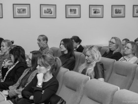 Zdjęcie z seminarium naukowego pt. Statystyka w praktyce - II edycja 12.03.2024 r. - sala wykładowa