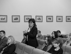 Zdjęcie z seminarium naukowego pt. Statystyka w praktyce - II edycja 12.03.2024 r. - sala wykładowa