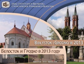 Okładka folderu pt. Białystok i Grodno w 2013 r.