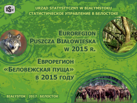 Okładka folderu pt. Euroregion Puszcza Białowieska w 2015 r.